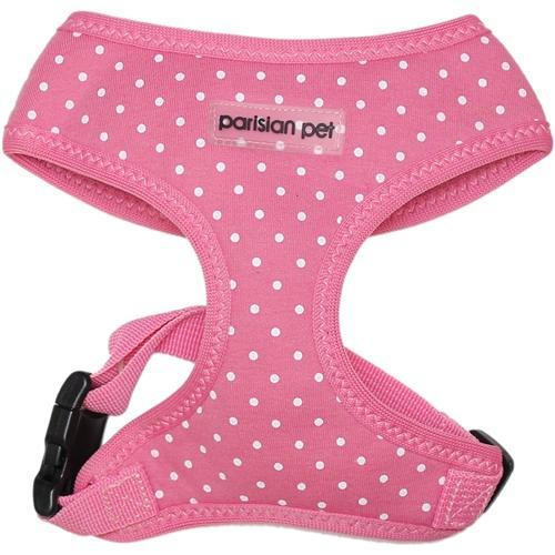 Parisian Pet Polka Dot Freedom Dog Harness - Pink