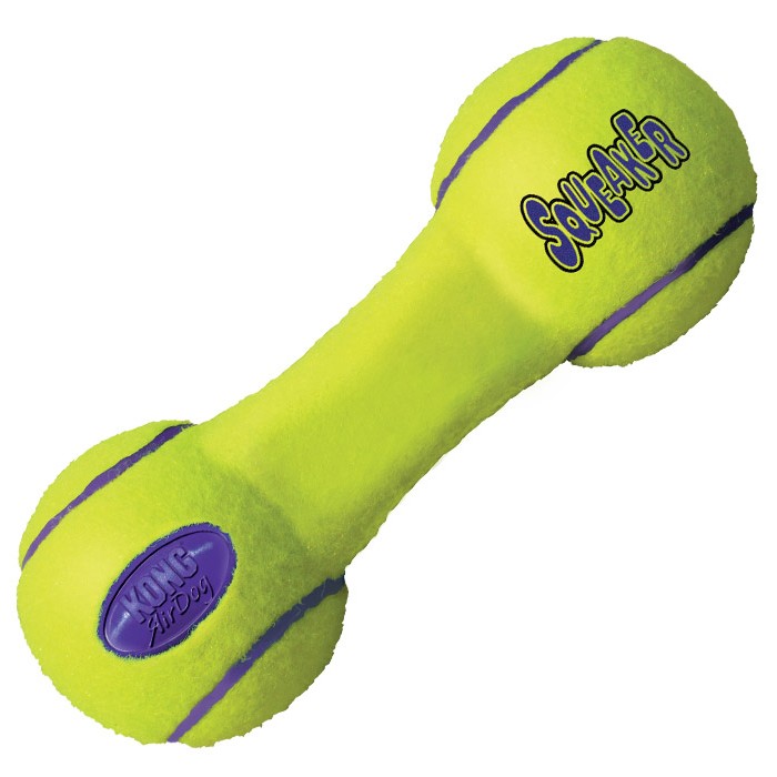 KONG AirDog Squeaker Dog Toy - Dumbbell