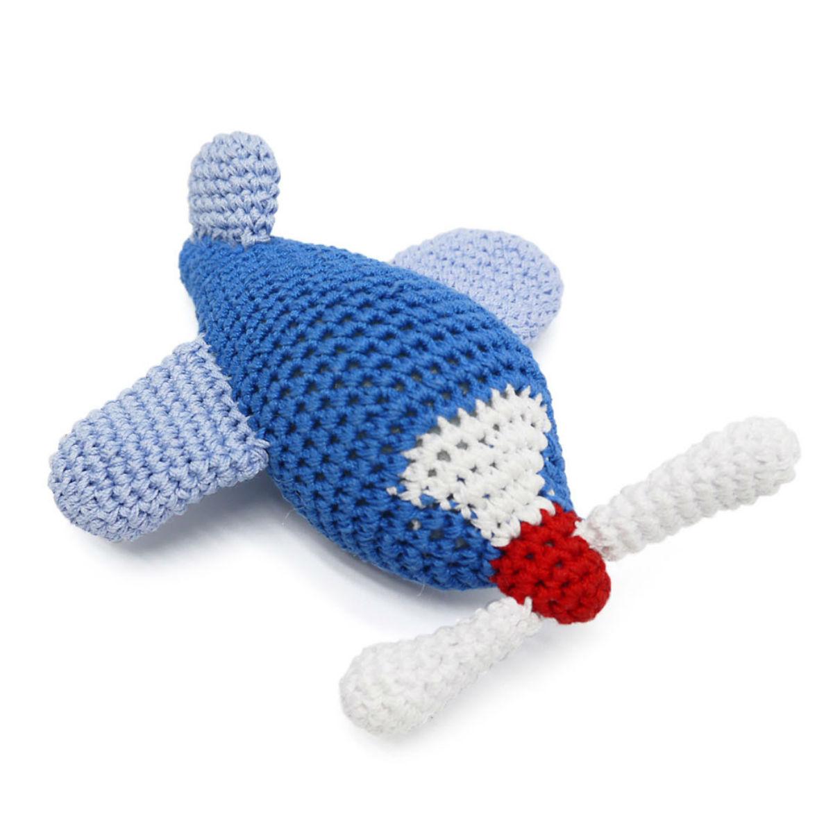 Airplane Crochet Dog Toy by Dogo