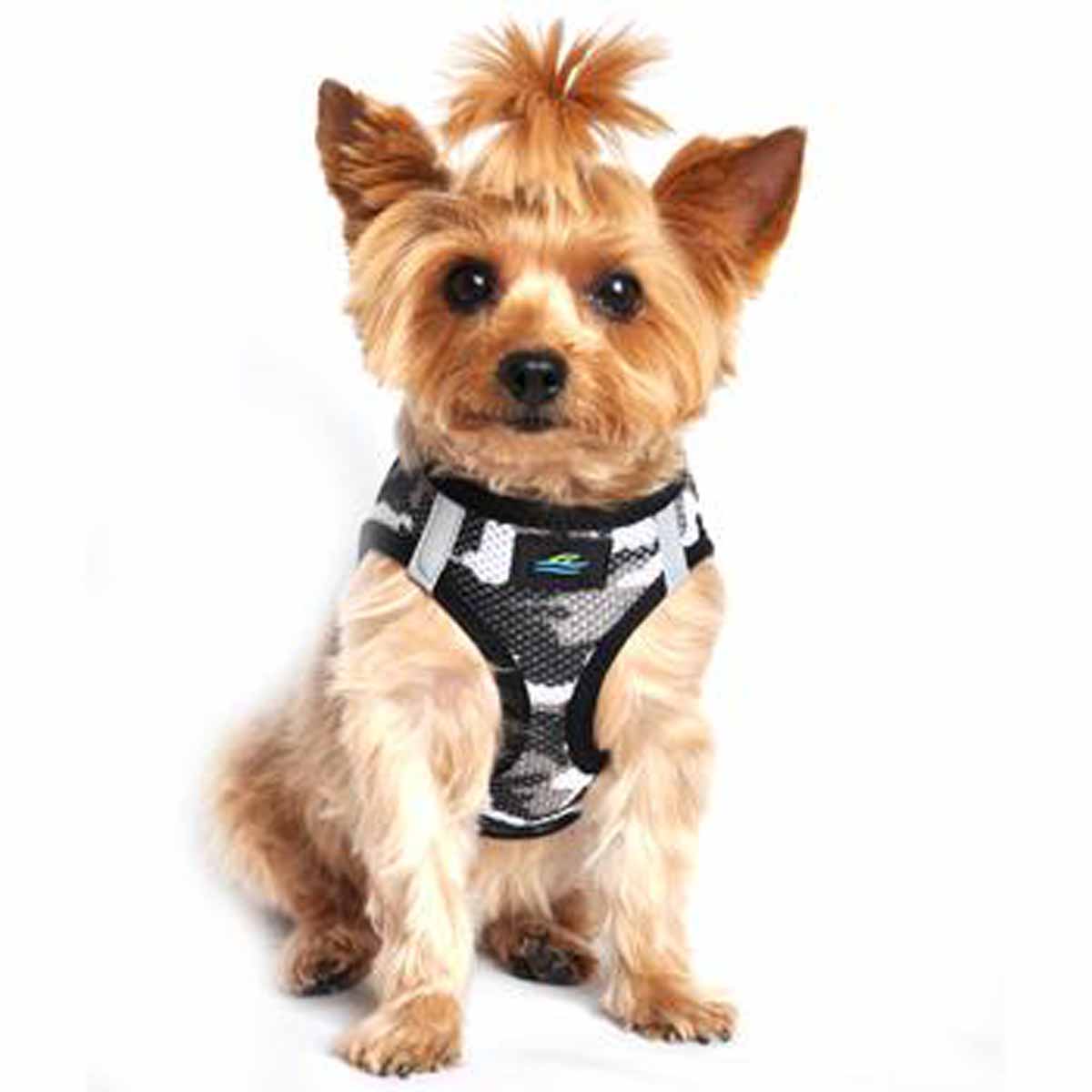 American River Camo Choke Free Dog Harness by Doggie Design - Gray