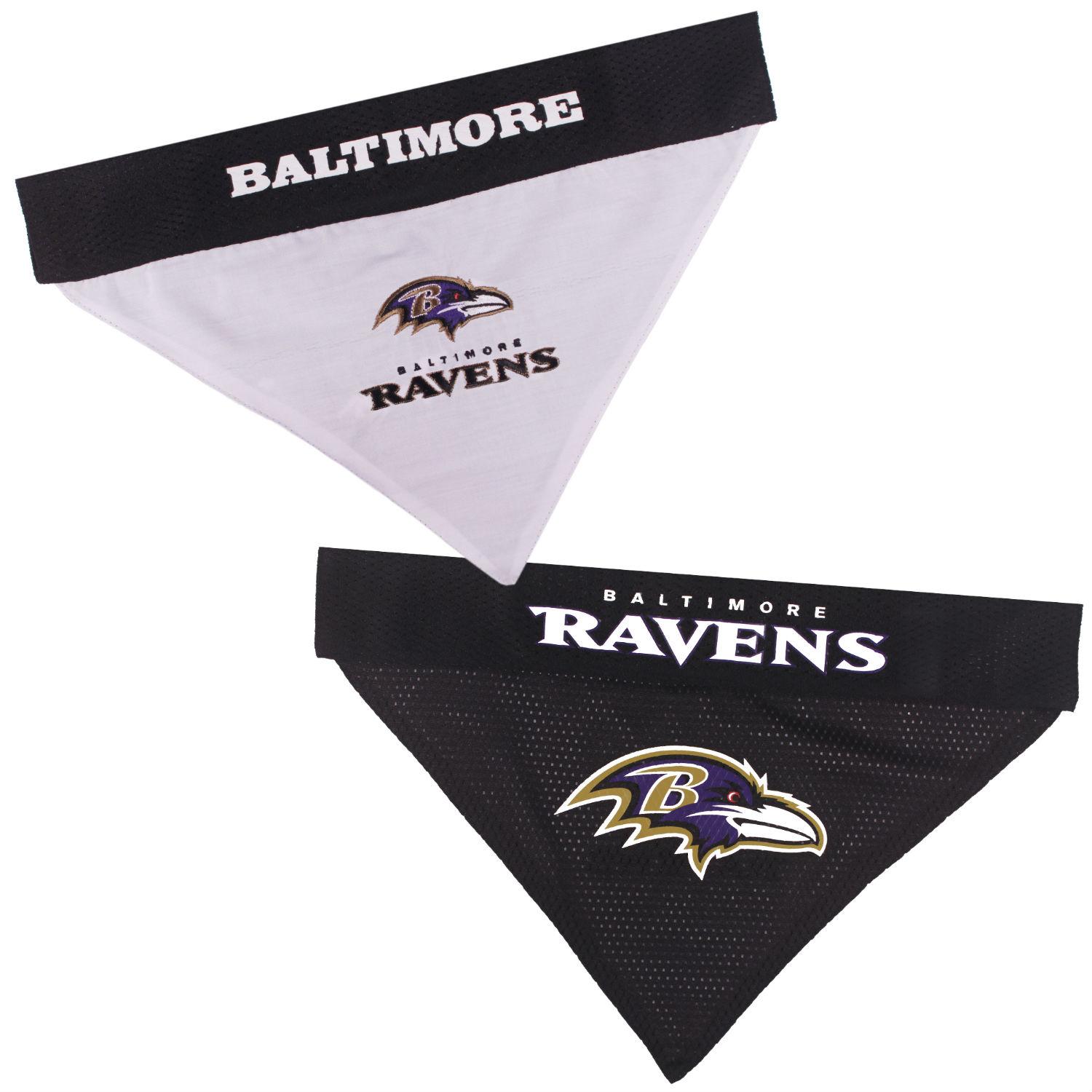 Baltimore Ravens Reversible Dog Bandana Collar Slider