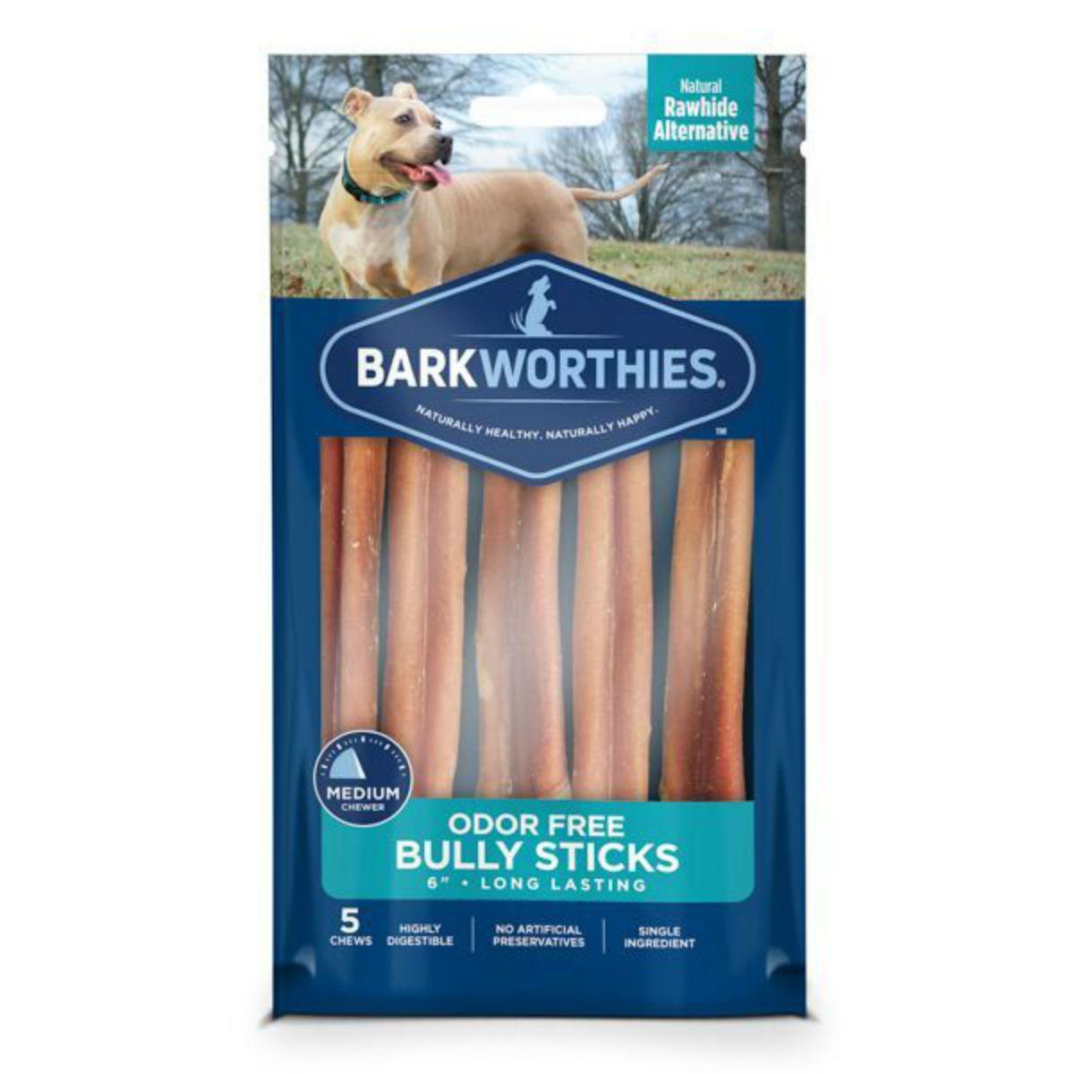 Barkworthies Odor Free Bully Stick - Multipack