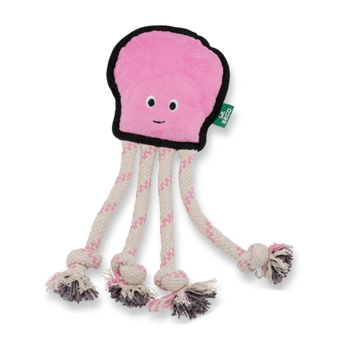 BECO Recycled Rough & Tough Dog Toy - Octopus