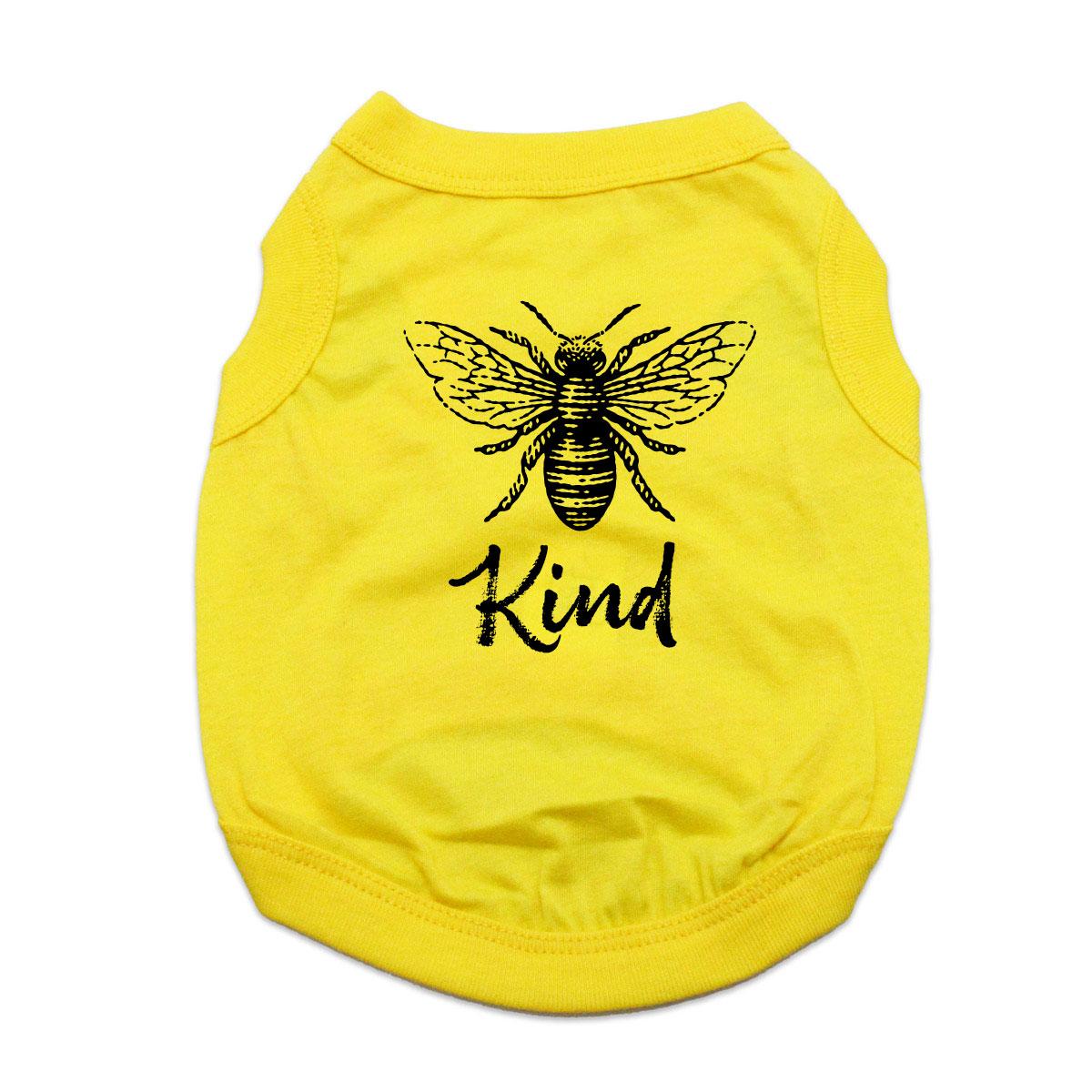 Bee Kind Dog Shirt - Yellow