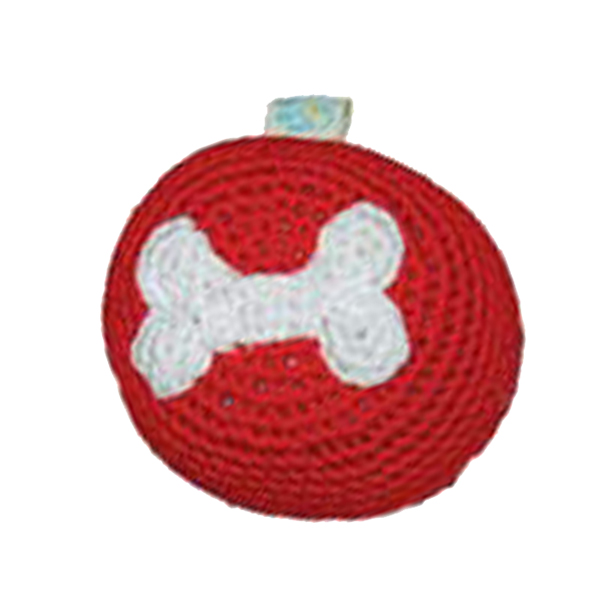 Bone Crochet Ball Toy by Dogo - Red