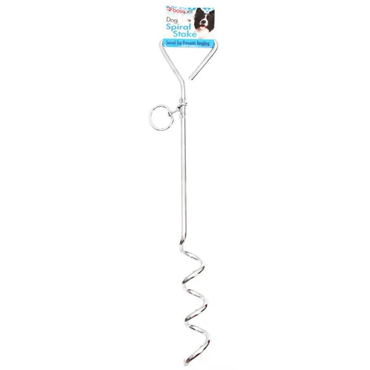 Boss Pet Spiral Dog Tie-Out Stake