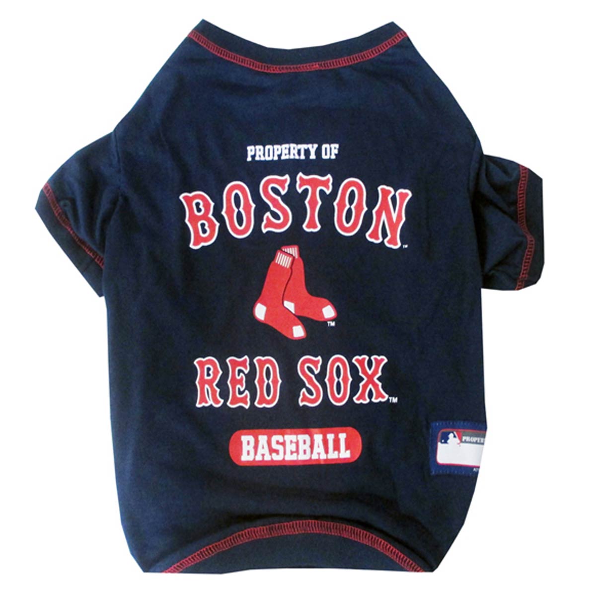 Boston Red Sox Dog T-Shirt - Navy Blue