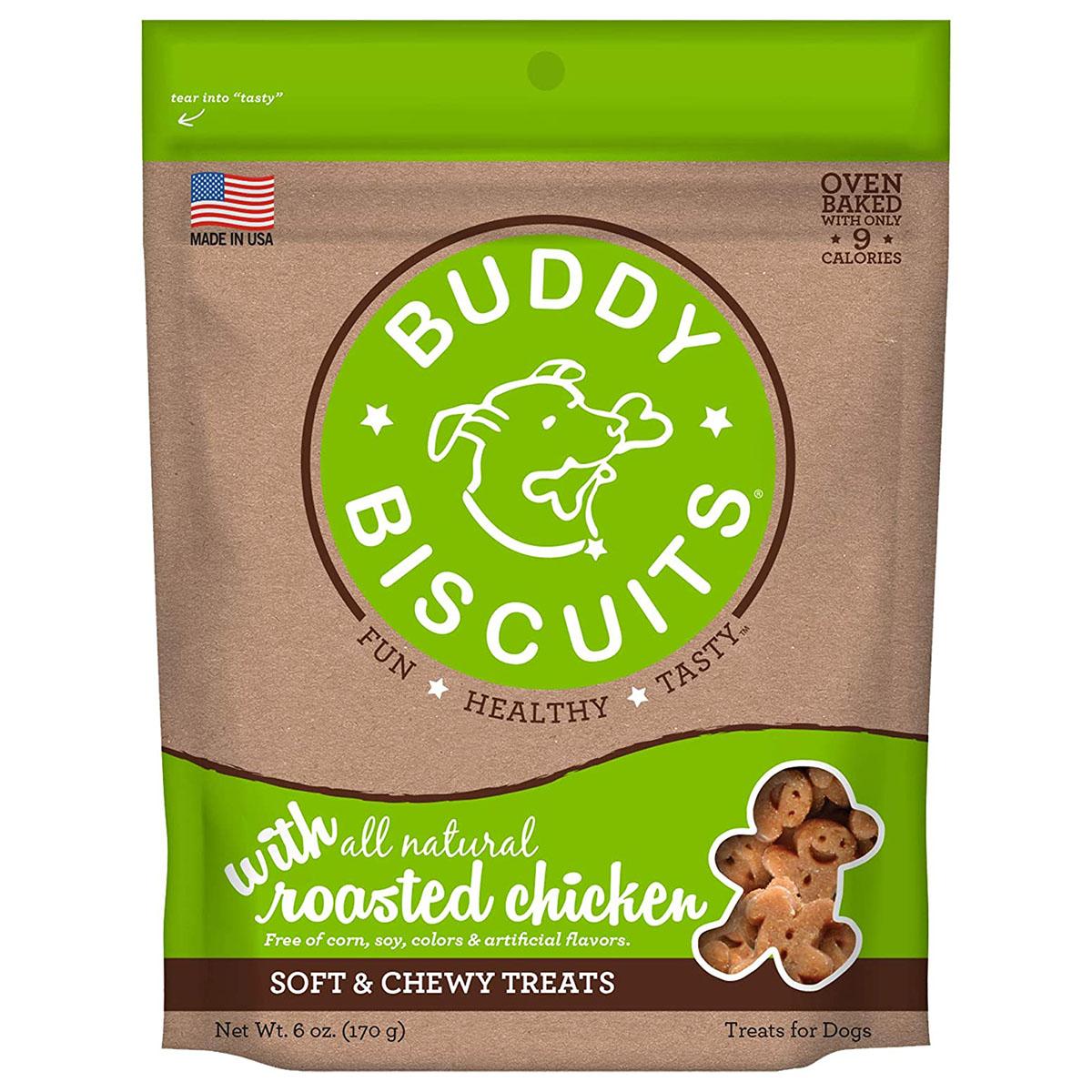 Buddy Biscuits Whole Grain Soft & Chewy Dog Treats - Roasted Chicken