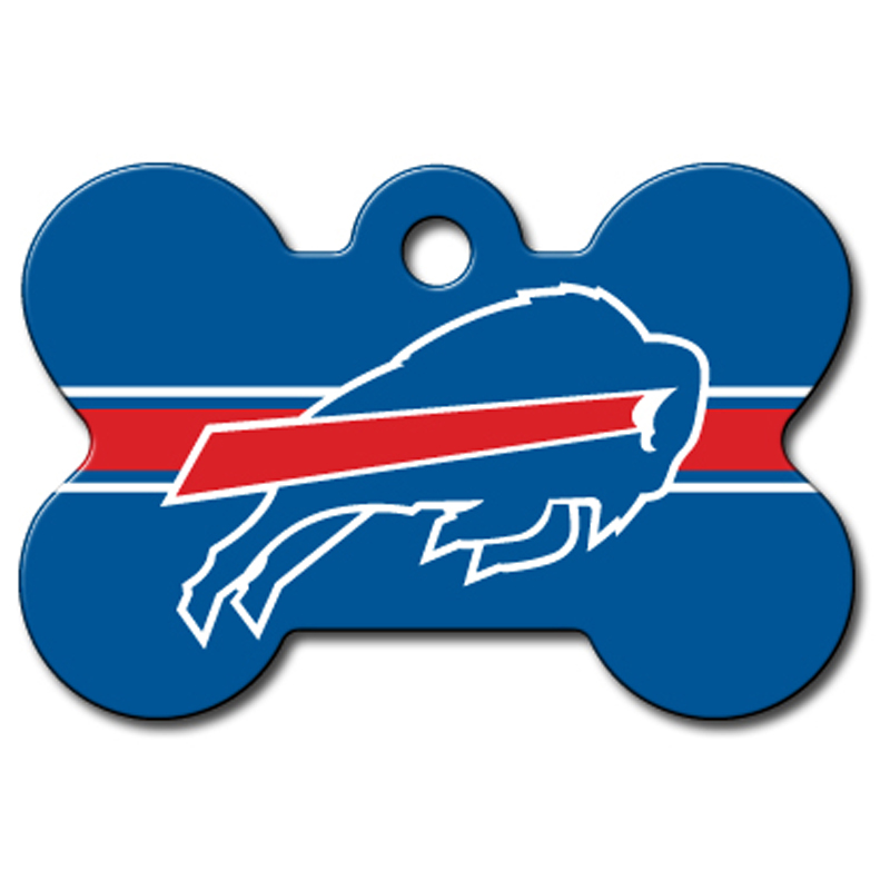 Buffalo Bills Engravable Pet I.D. Tag - Bone