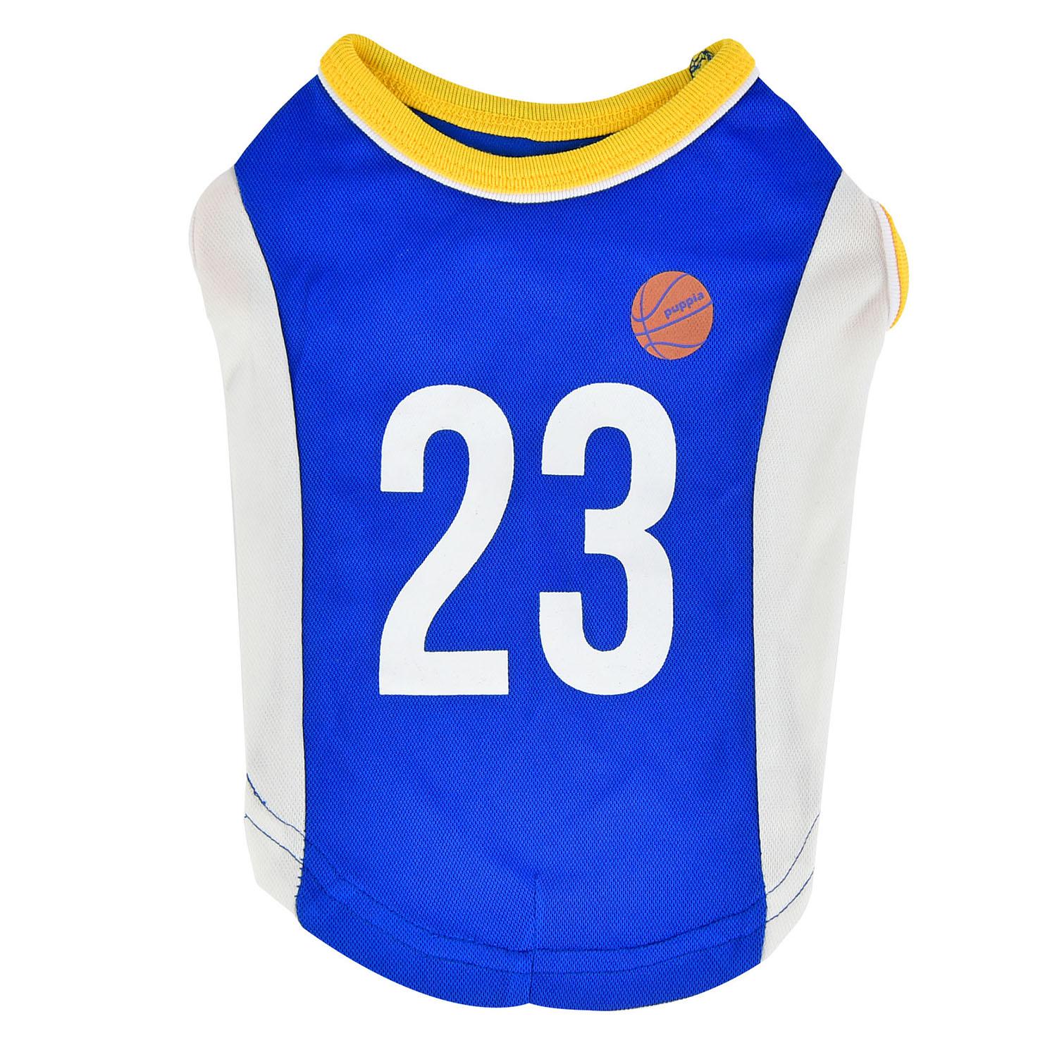 Buzzer Beater Basketball Dog Jersey by Puppia - Royal Blue