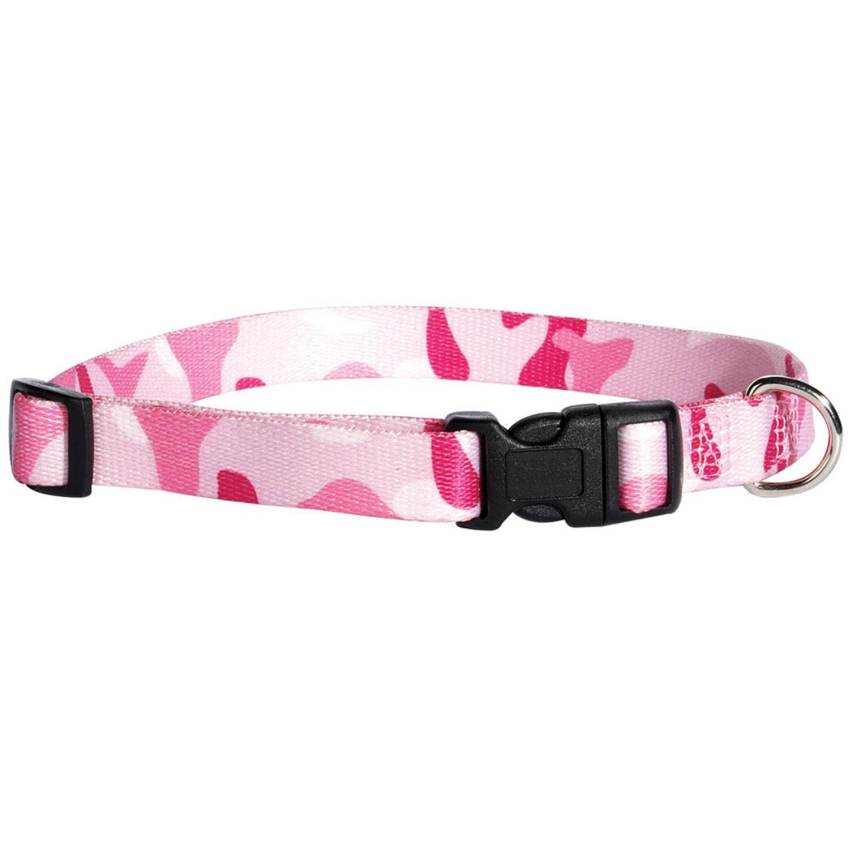 Casual Canine Camo Dog Collar - Pink