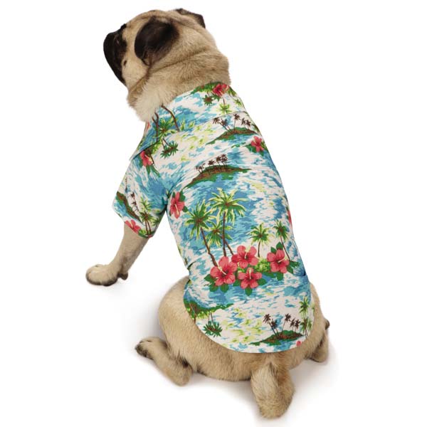 Casual Canine Hawaiian Breeze Dog Camp Shirt