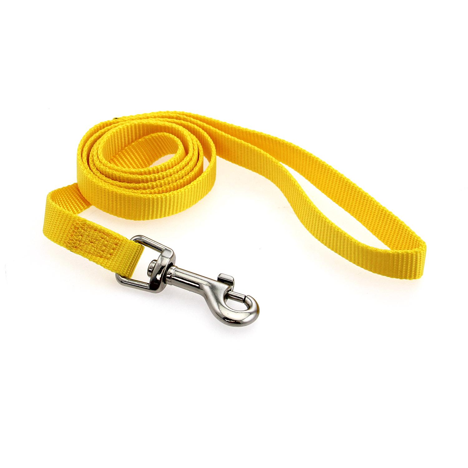 Casual Canine Nylon Dog Leash - Yellow