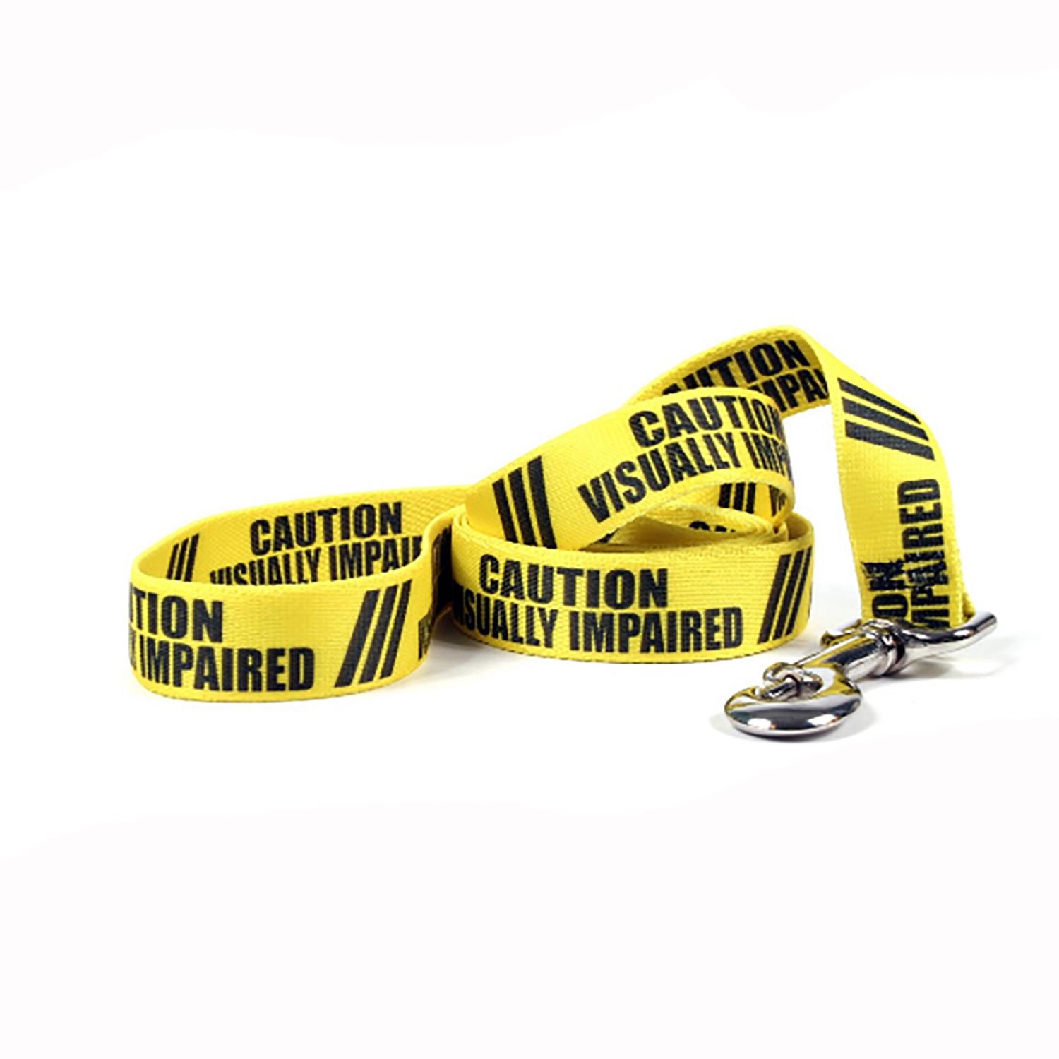 Caution Dog Leash by Yellow Dog - Visually Impaired