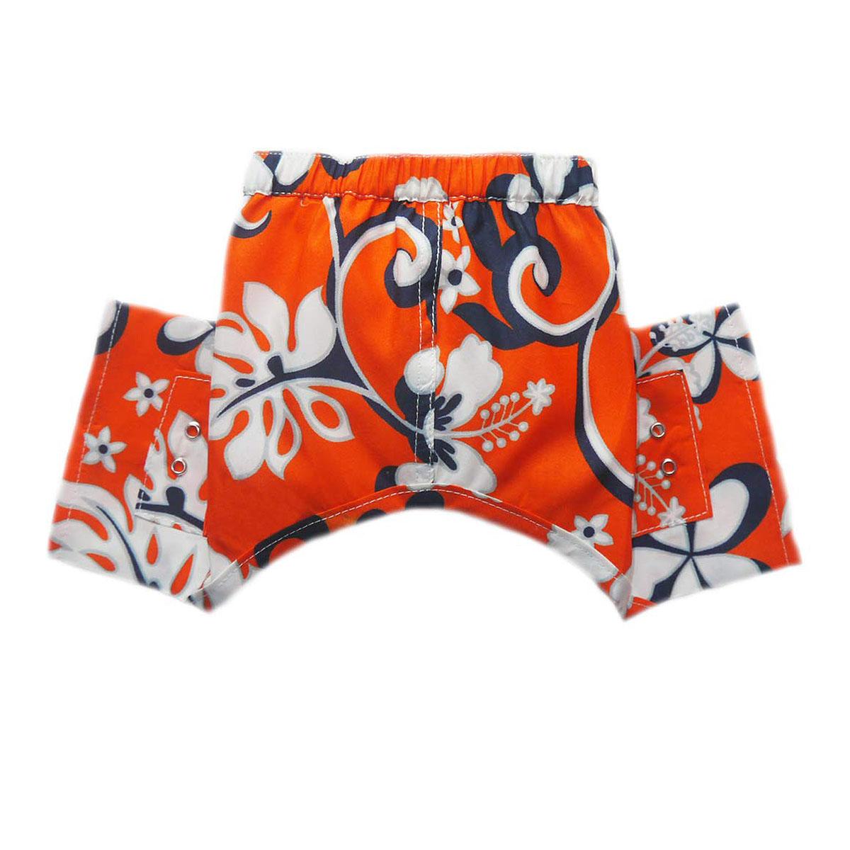 Pooch Outfitters Cayman Dog Swim Trunks - Orange