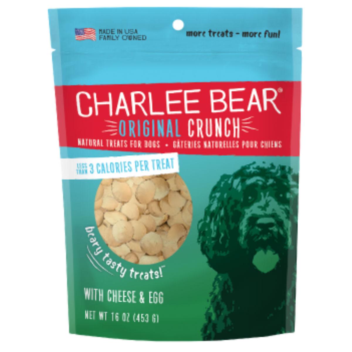 Charlee Bear Original Crunch Dog Treats - Cheese and Egg