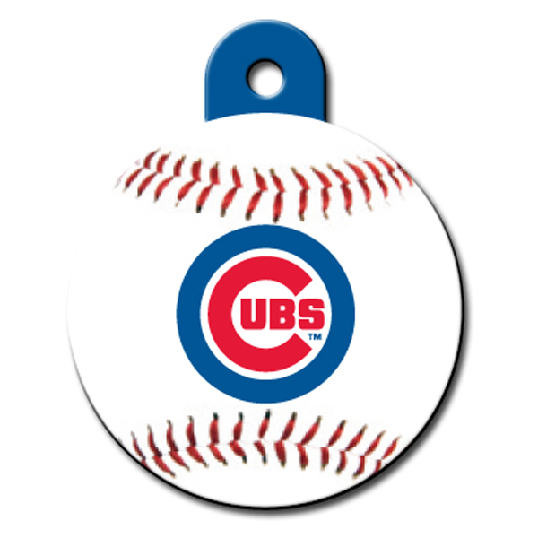 Chicago Cubs Engravable Pet I.D. Tag - Circle