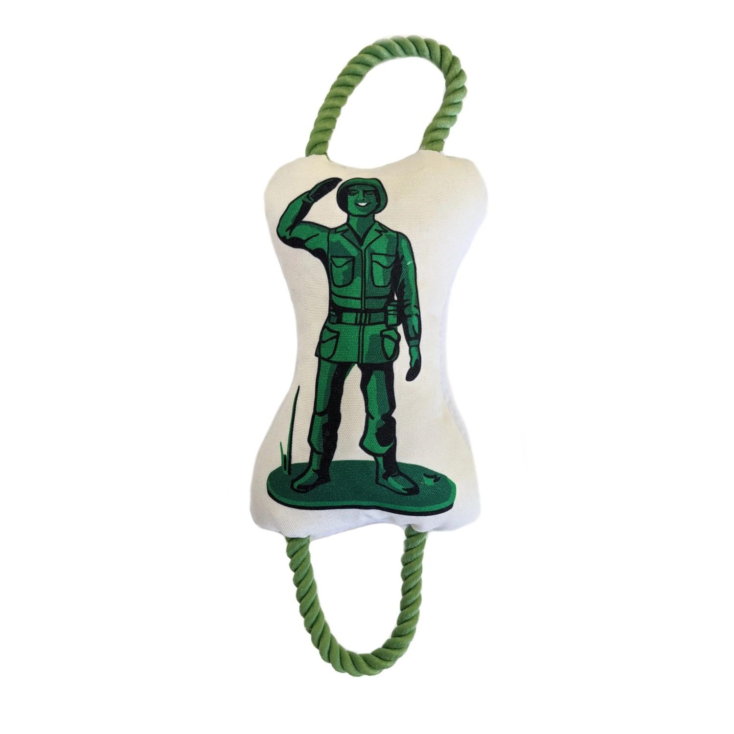 JoJo Modern Pets Military Plush Rope Dog Toy - Soldier