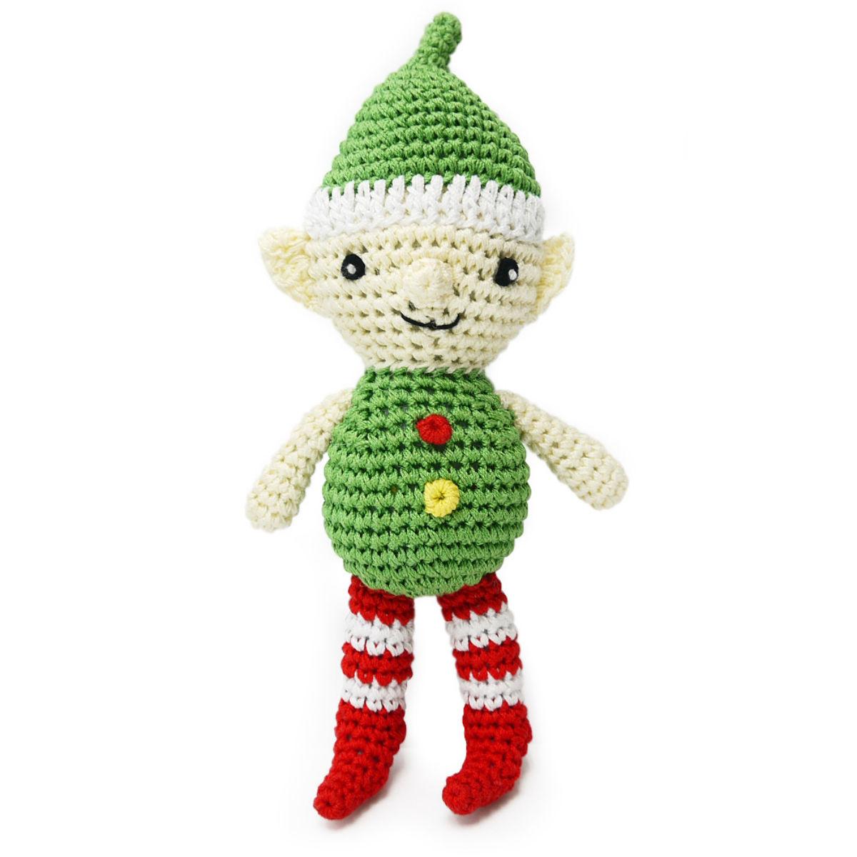 Dogo Christmas Elf Crochet Dog Toy