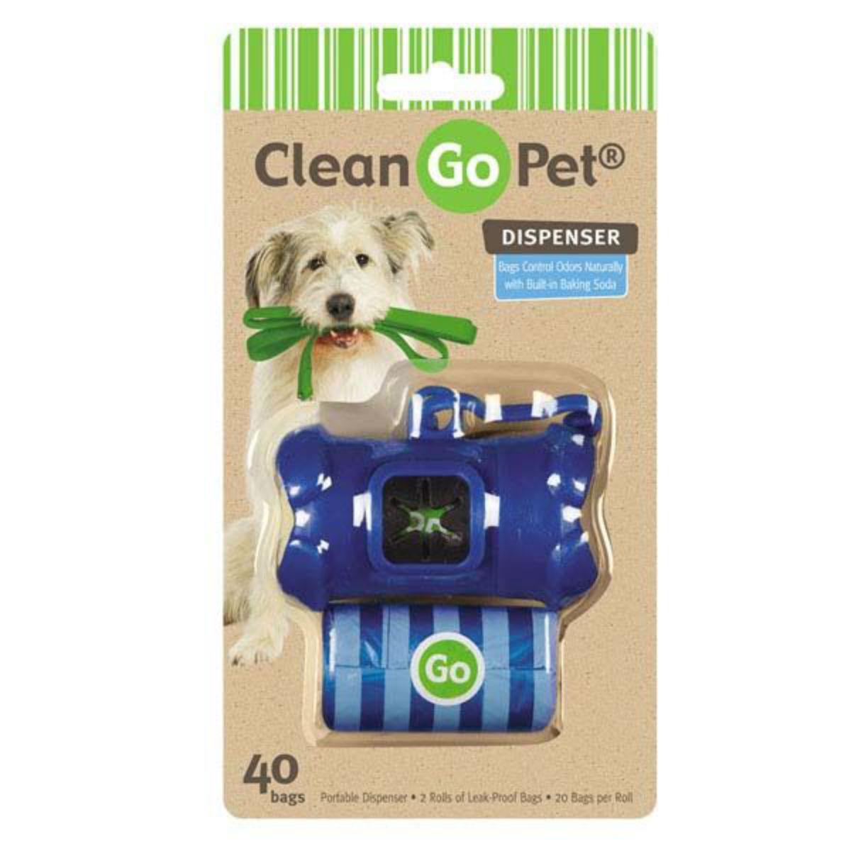 Clean Go Pet Bone Waste Bag Holders - Blue