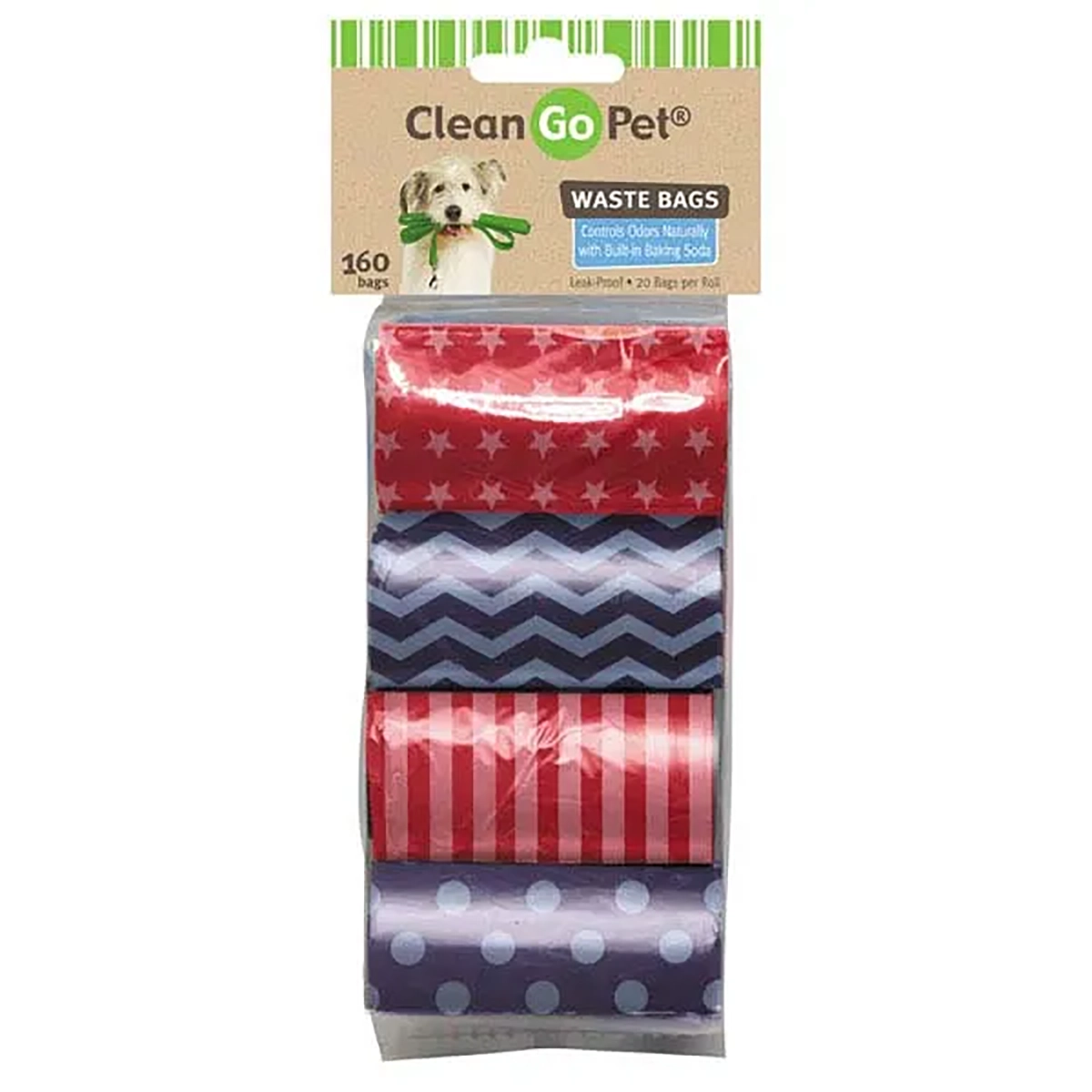 Clean Go Pet Stars and Stripes Waste Bags