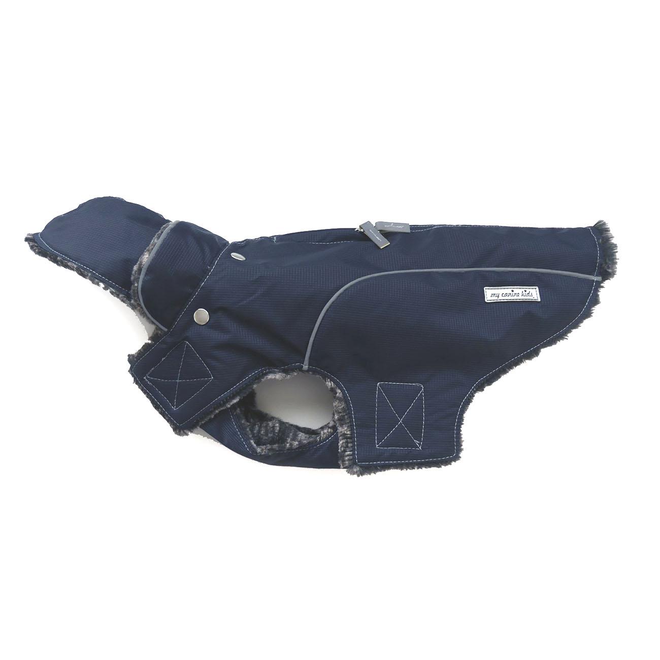My Canine Kids Precision Fit Extreme Element Dog Parka - Navy