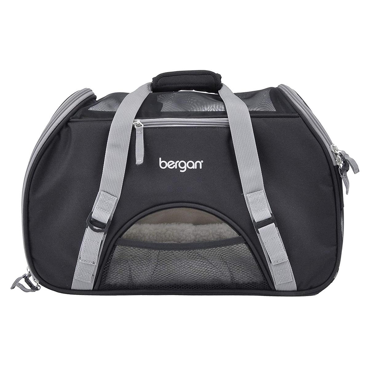 Bergan Comfort Pet Carrier - Black and Grey