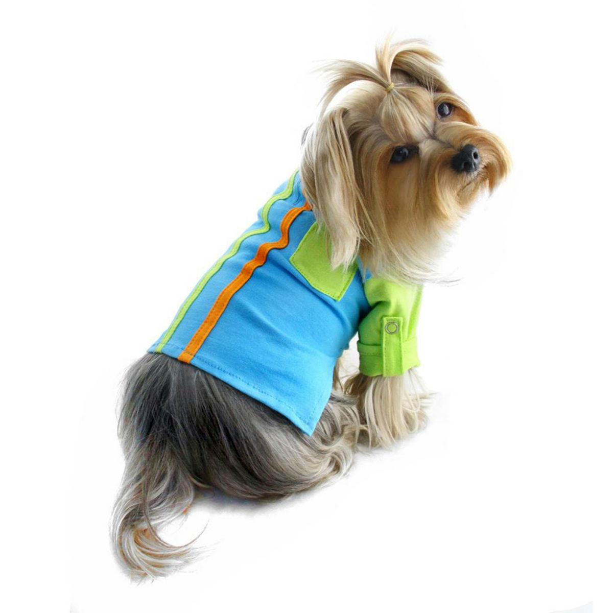 Klippo Contrast Dog Shirt with Roll-up Sleeves