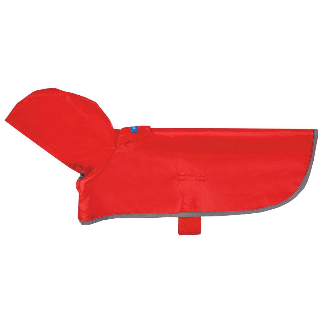 Crimson Packable Dog Rain Poncho