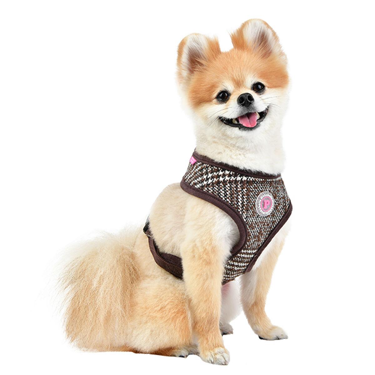 Da Vinci Basic Style Dog Harness By Pinkaholic - Brown