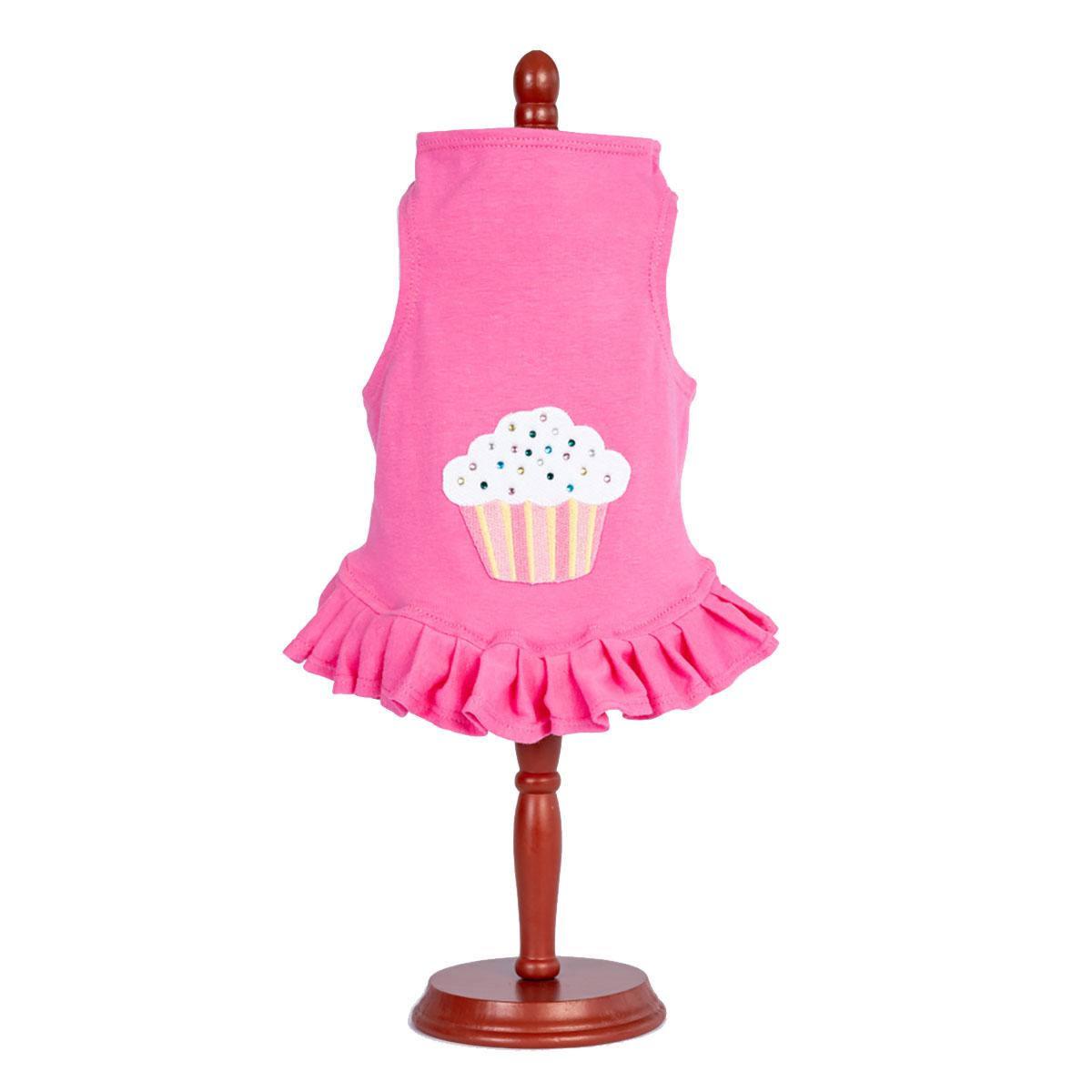 Daisy & Lucy Cupcake Dog Dress - Hot Pink