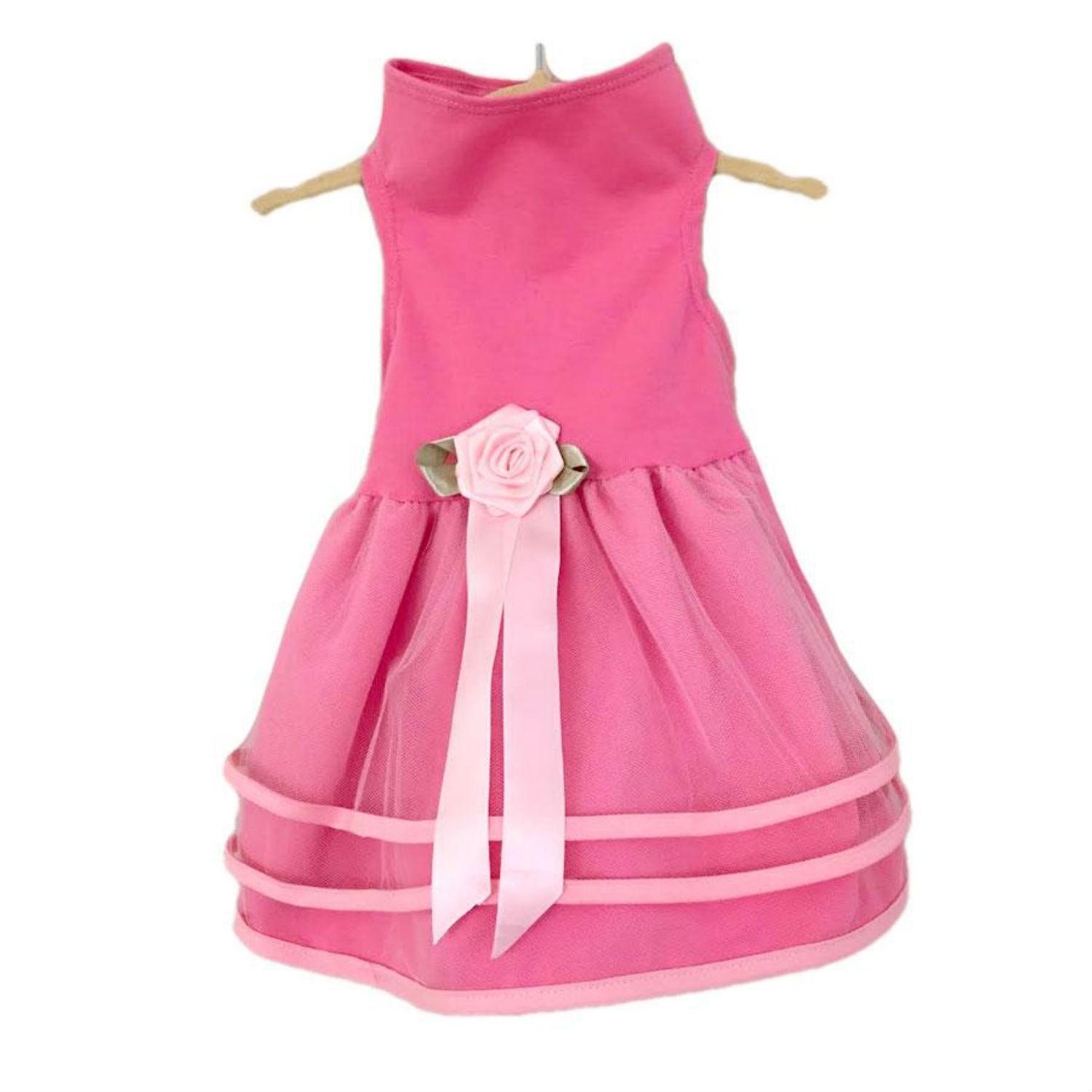 Daisy & Lucy Pink Tulle Dog Dress