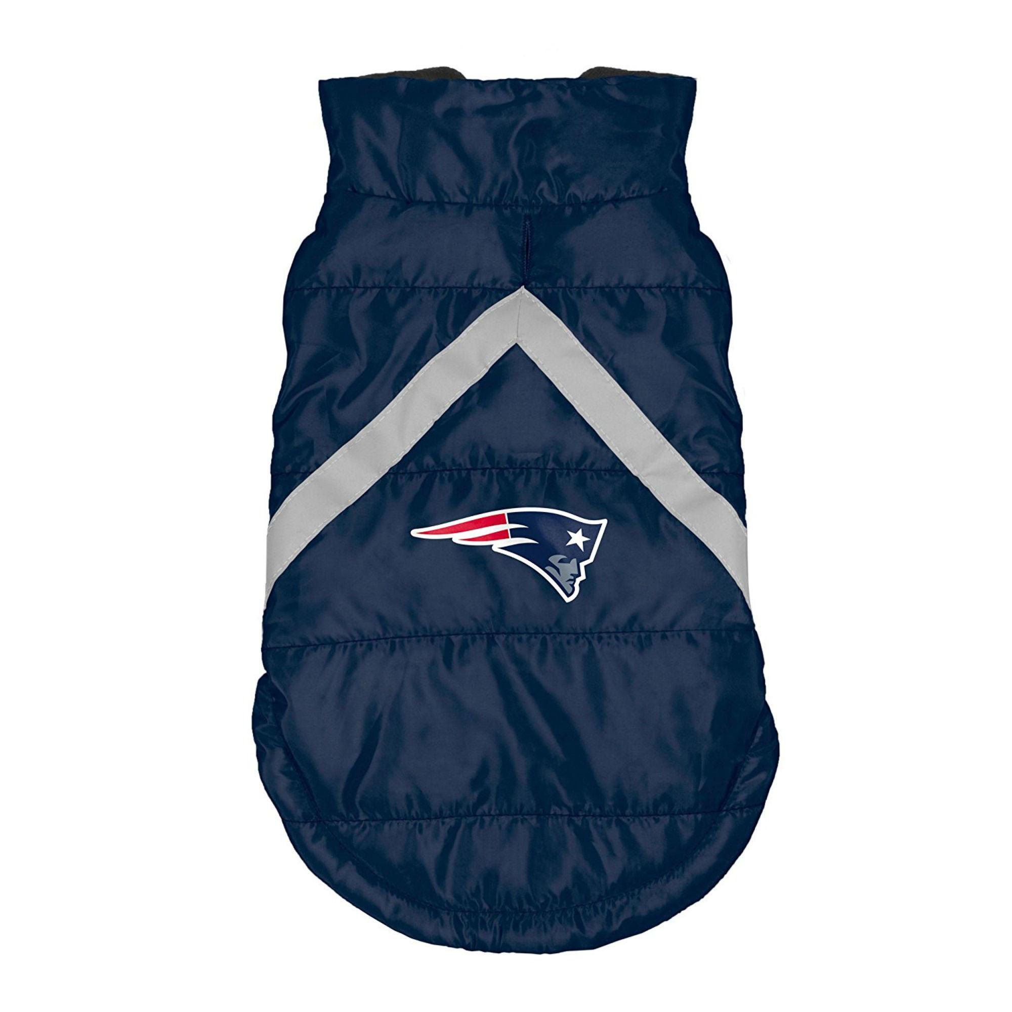 New England Patriots Sleeveless Dog Puffer Vest