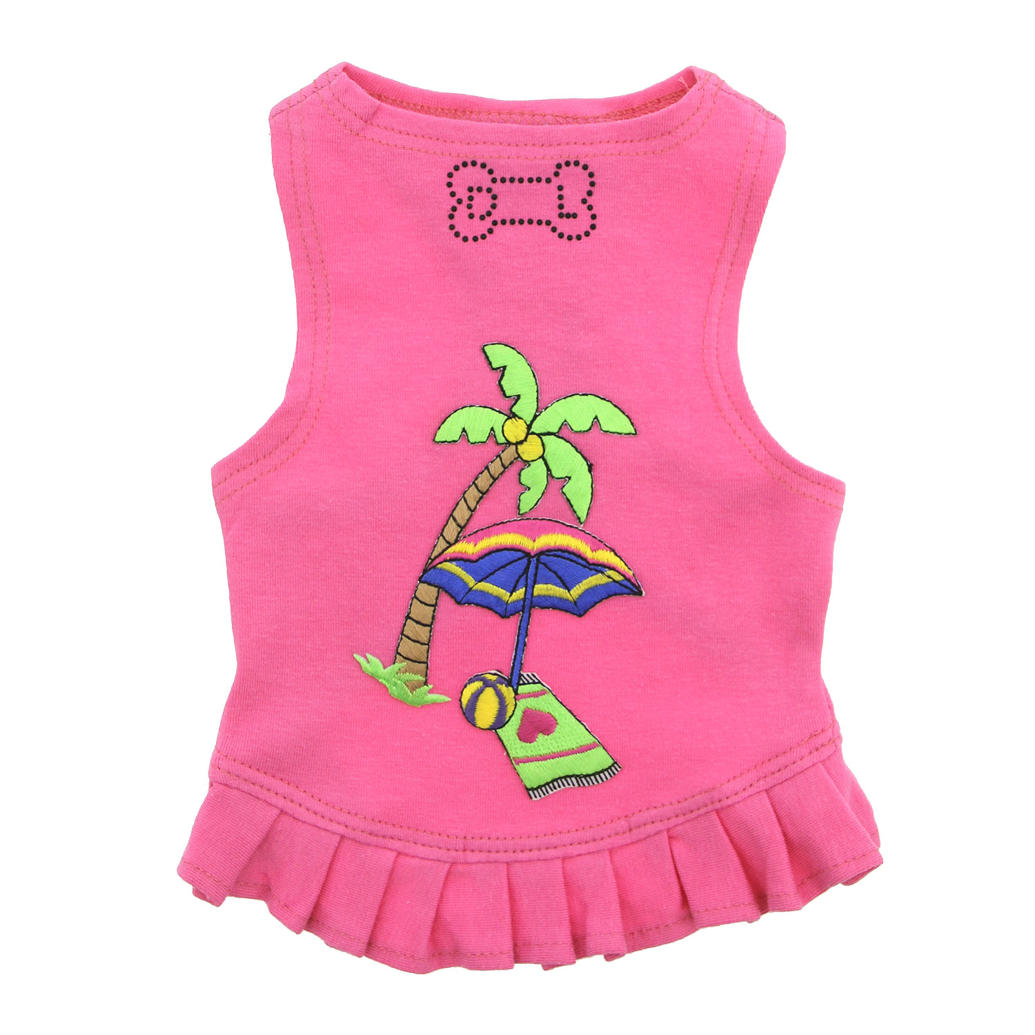 Daisy and Lucy Day at the Beach Dog Dress - Pink