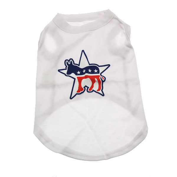 Democratic Party Star Dog Tank Top - White