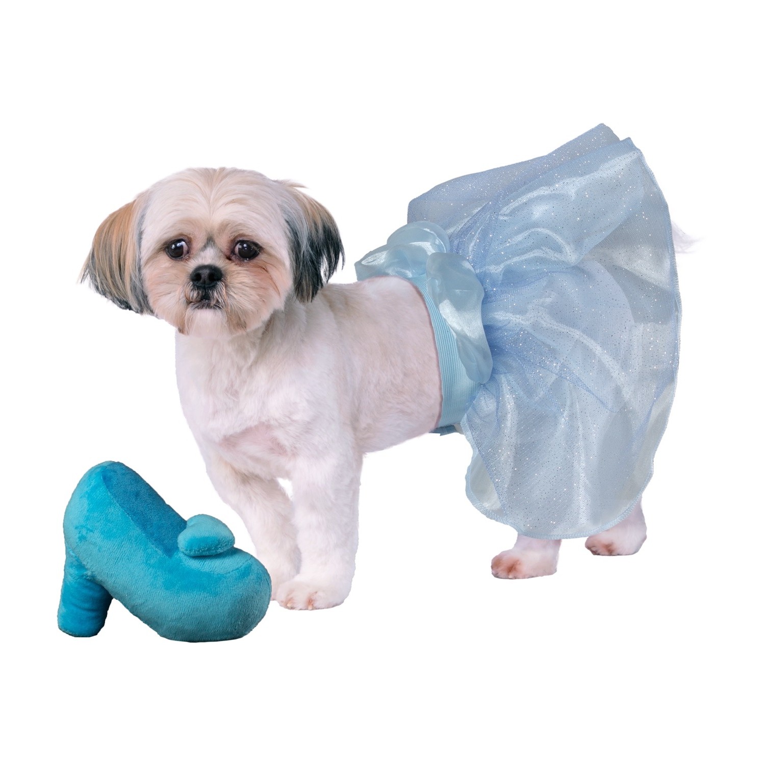 Disney Cinderella Tutu and Plush Dog Toy Bundle by Rubies