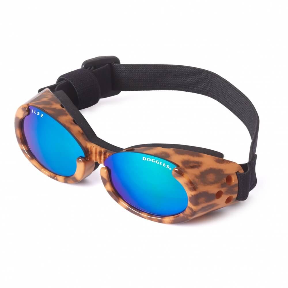 Doggles - ILS2 Leopard Frame with Mirror Lens