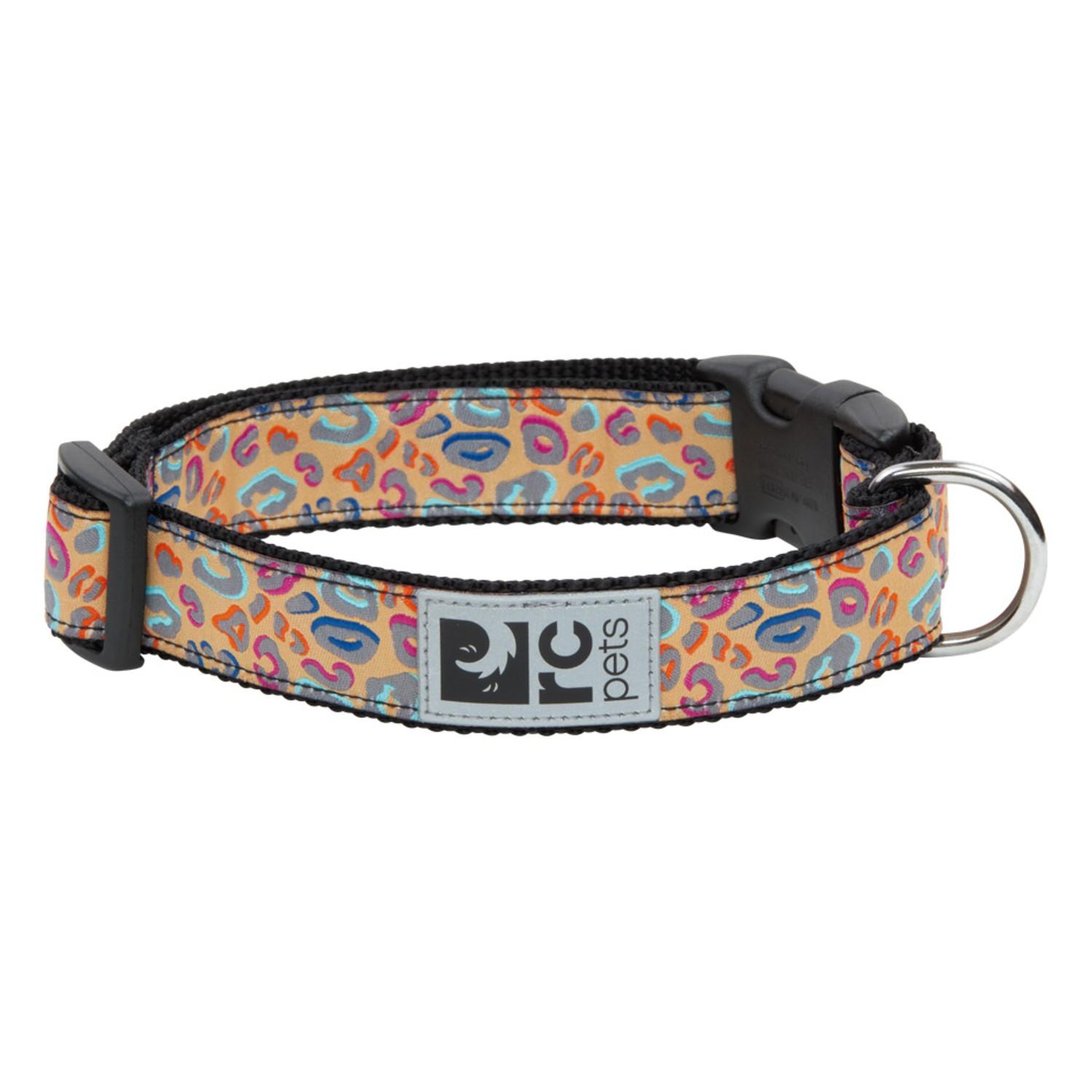 Leopard Adjustable Clip Dog Collar By RC Pets