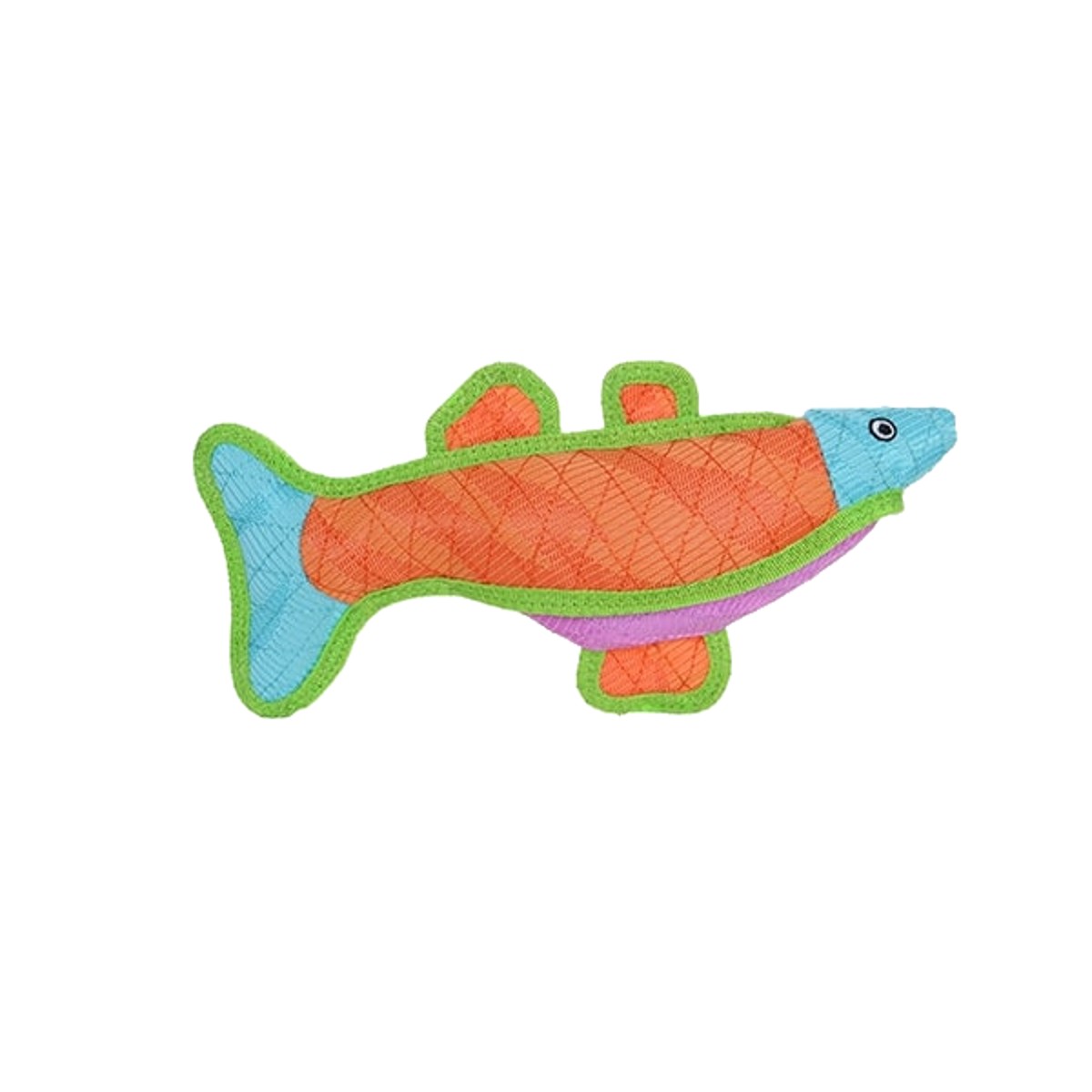 Duraforce Fish Dog Toy - Blue & Orange