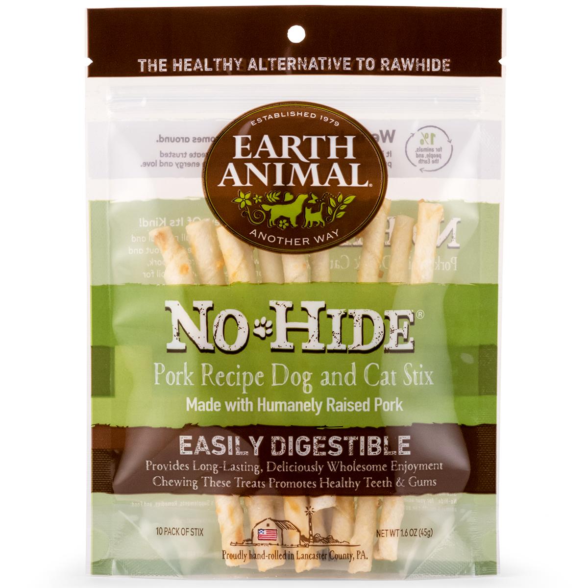 Earth Animal No-Hide Pork Recipe Stix Dog & Cat Treats