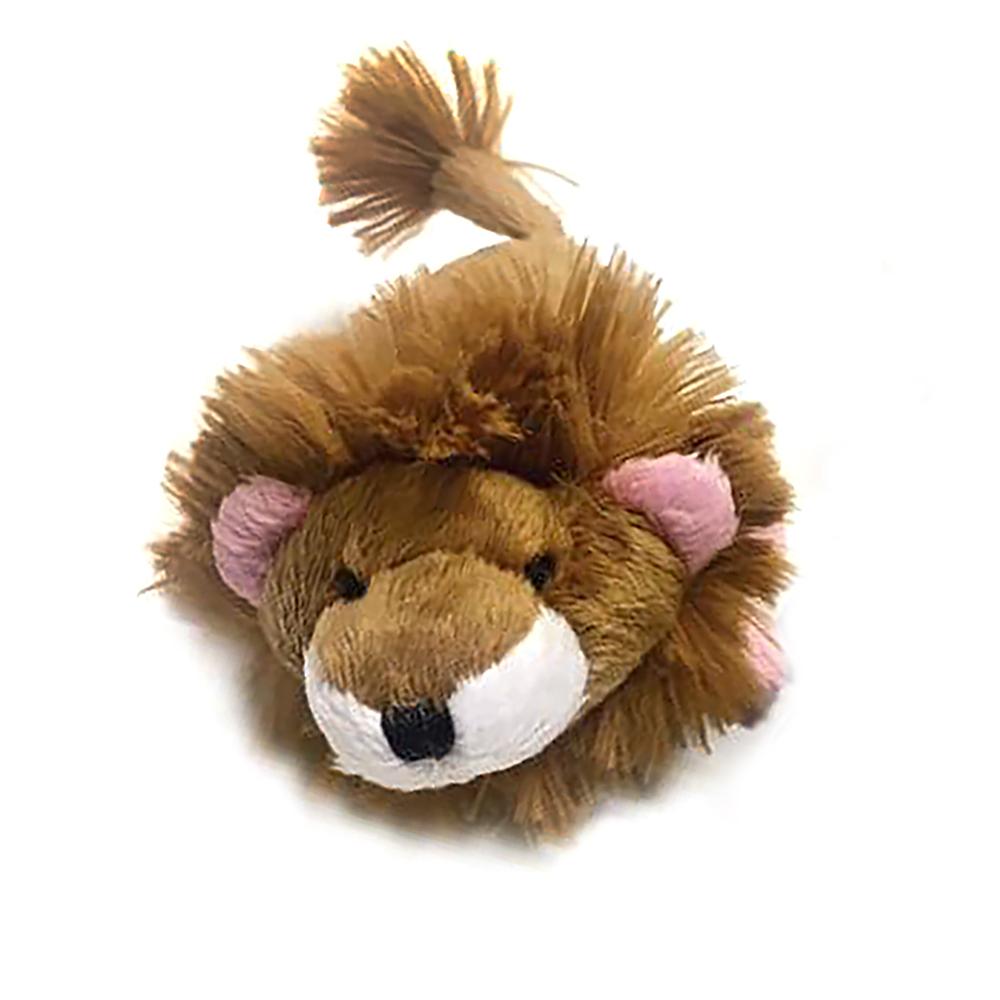 Oscar Newman Safari Baby Pipsqueak Dog Toy - Lion Pink