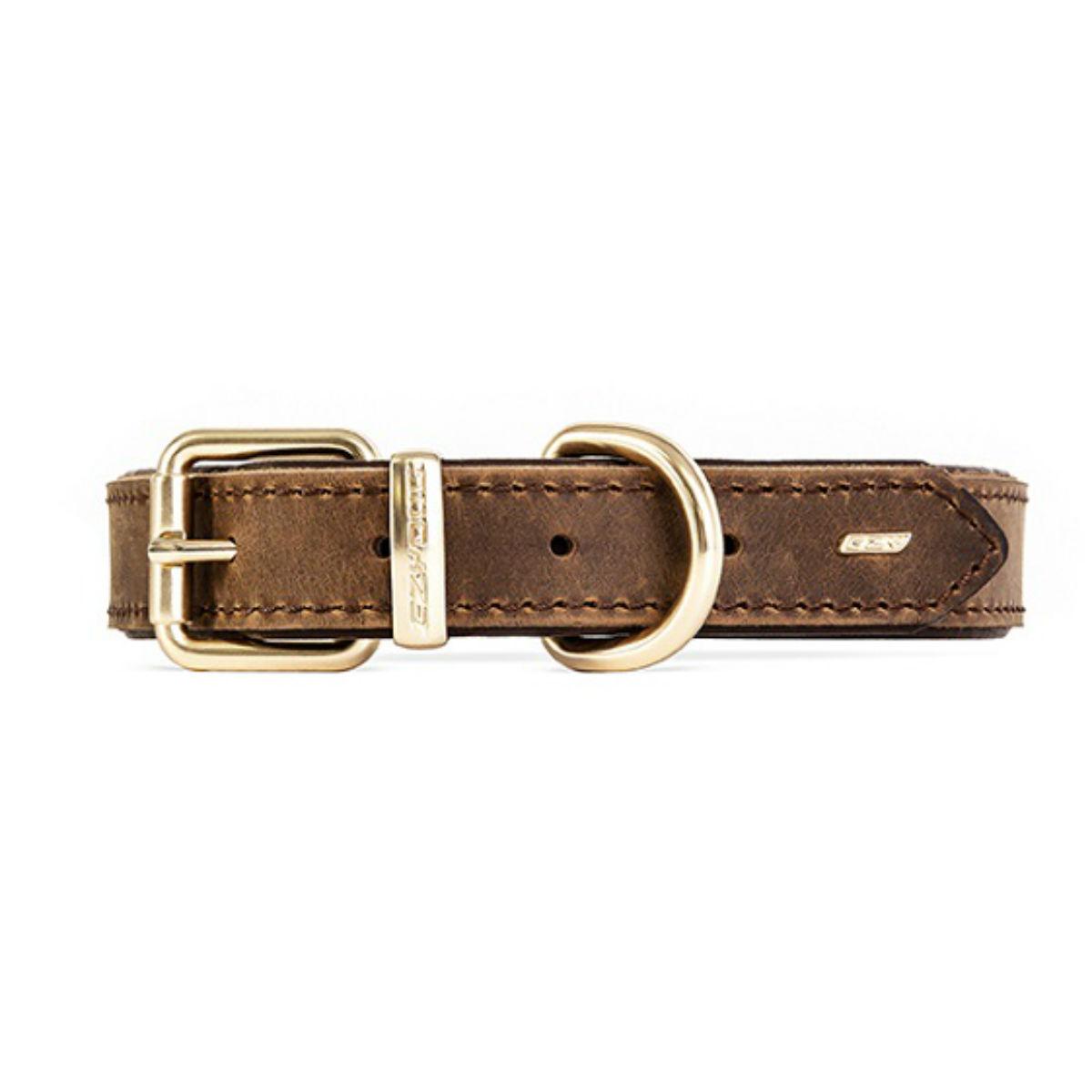 EzyDog Oxford Leather Dog Collar - Brown