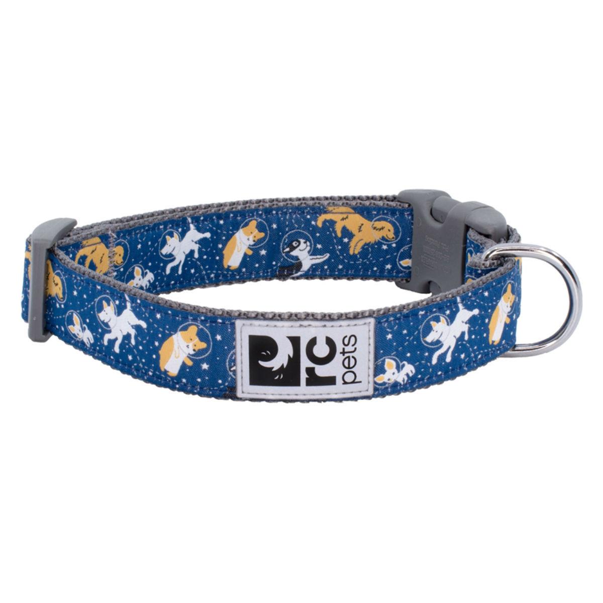 Space Dogs Adjustable Clip Dog Collar By RC Pets