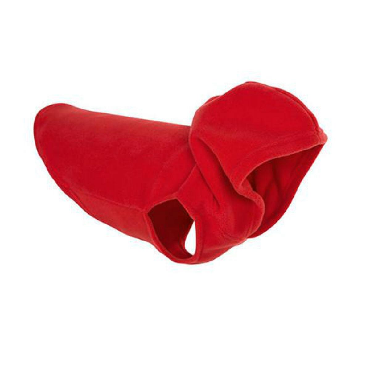 Fleece Vest Hoodie Dog Harness by Gooby - Red