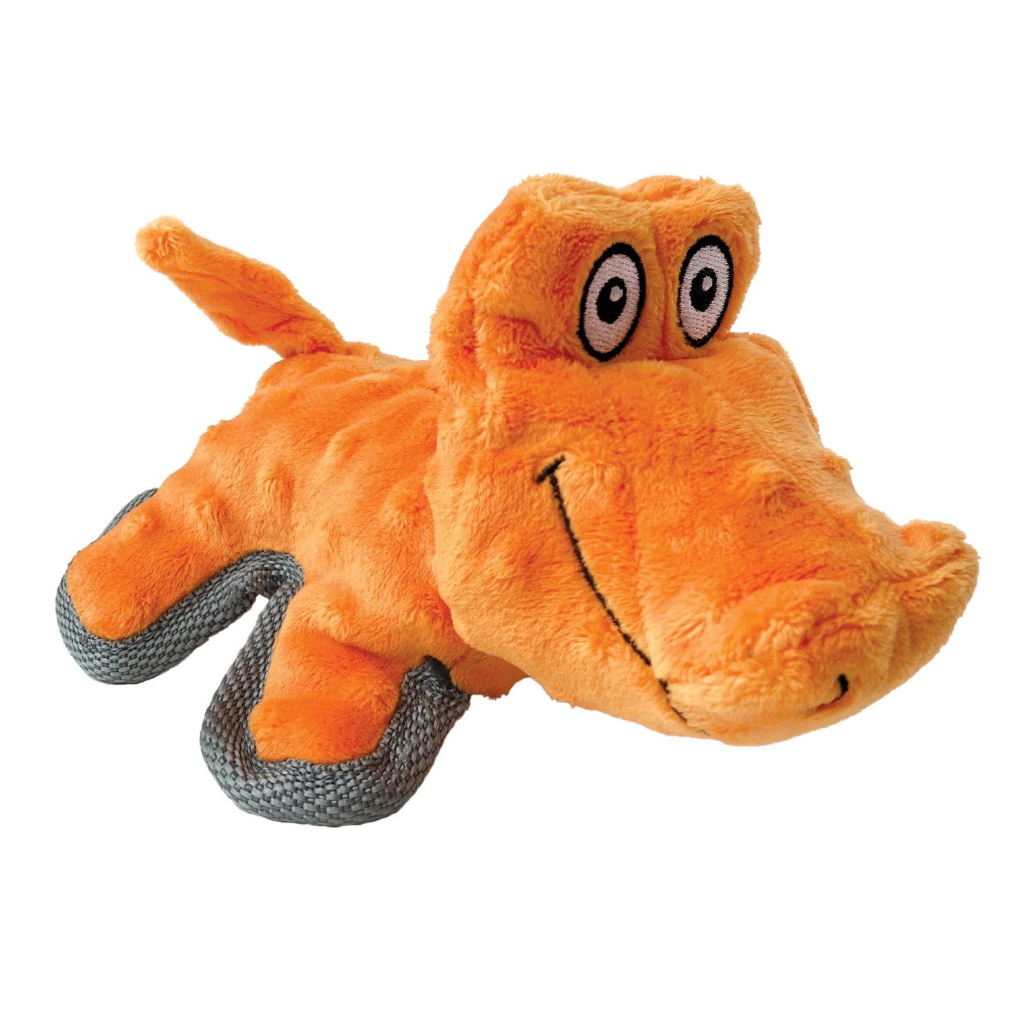 foufou Dog fouFIT Mini Tuffs Plush Dog Toy - Orange Gator
