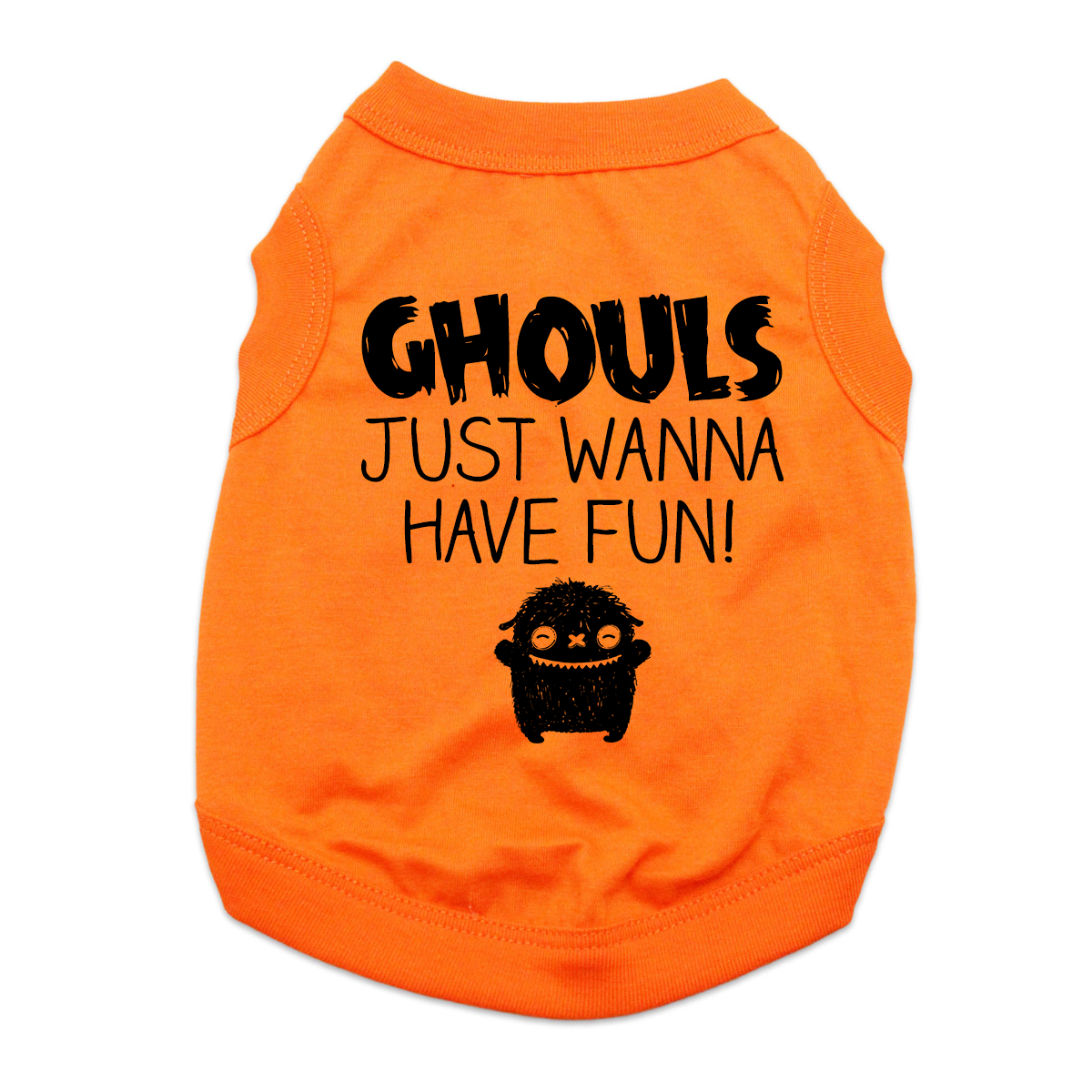 Ghouls Just Wanna Have Fun Dog Shirt - Orange
