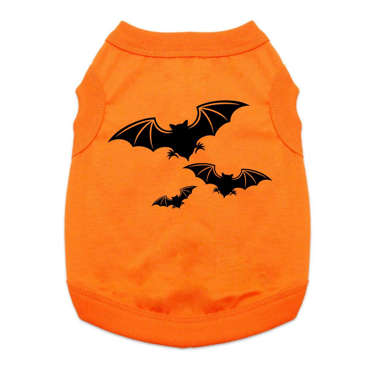 Halloween Bats Dog and Cat Shirt - Orange