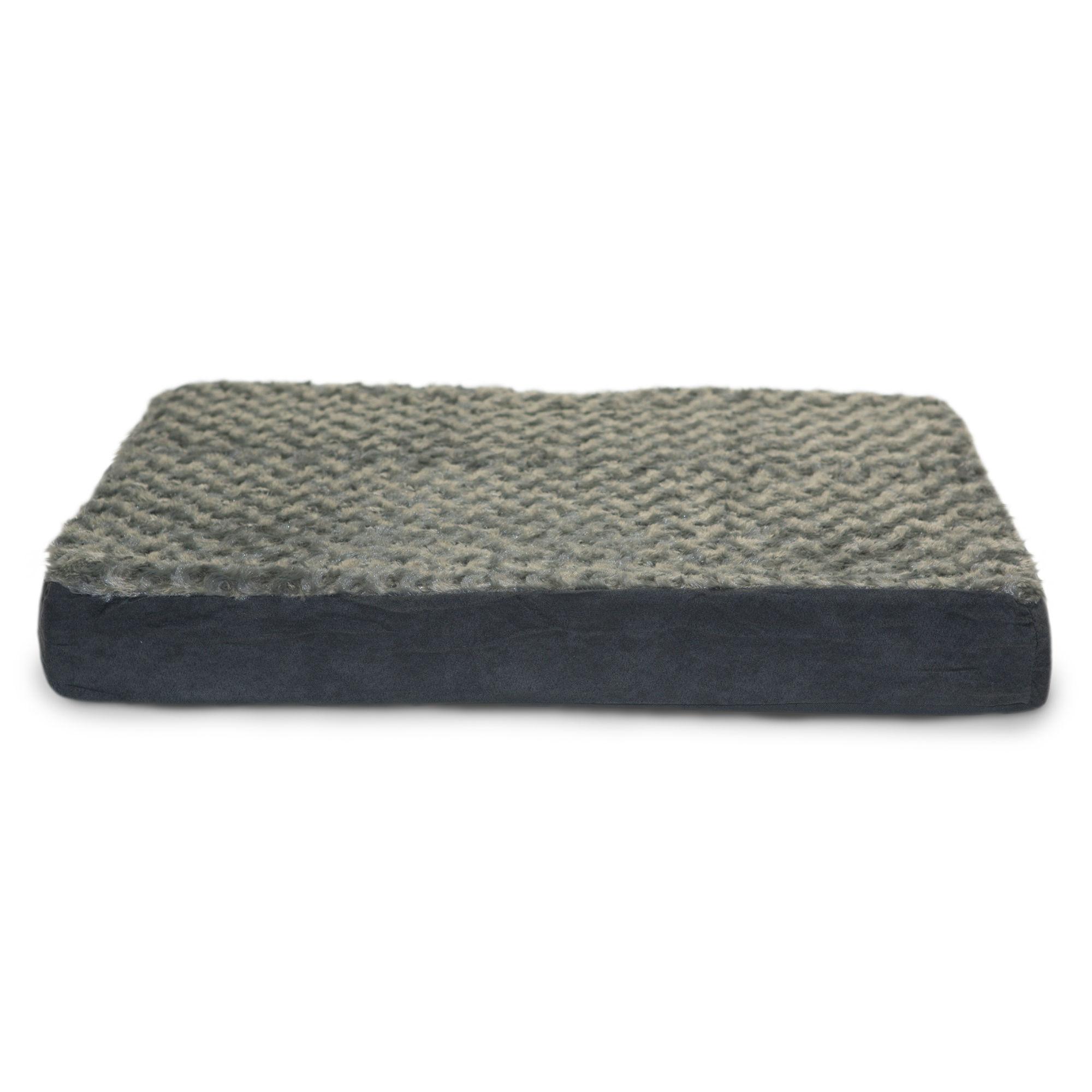 FurHaven Ultra Plush Deluxe Cooling Gel Top Pet Bed - Gray