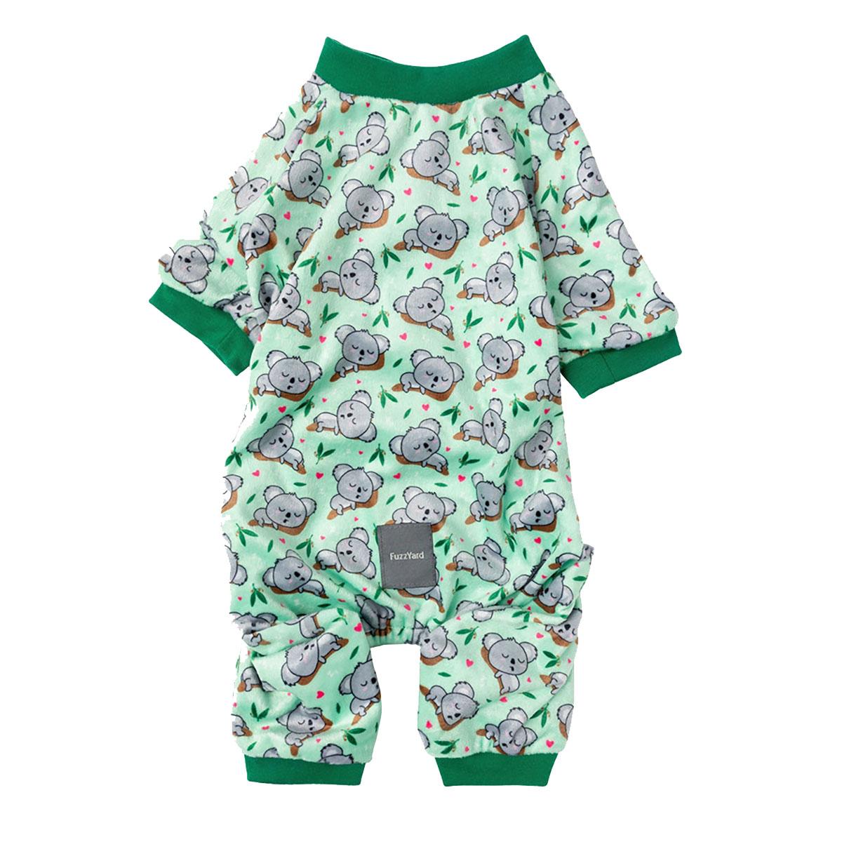 FuzzYard Dreamtime Koalas Dog Pajamas - Green
