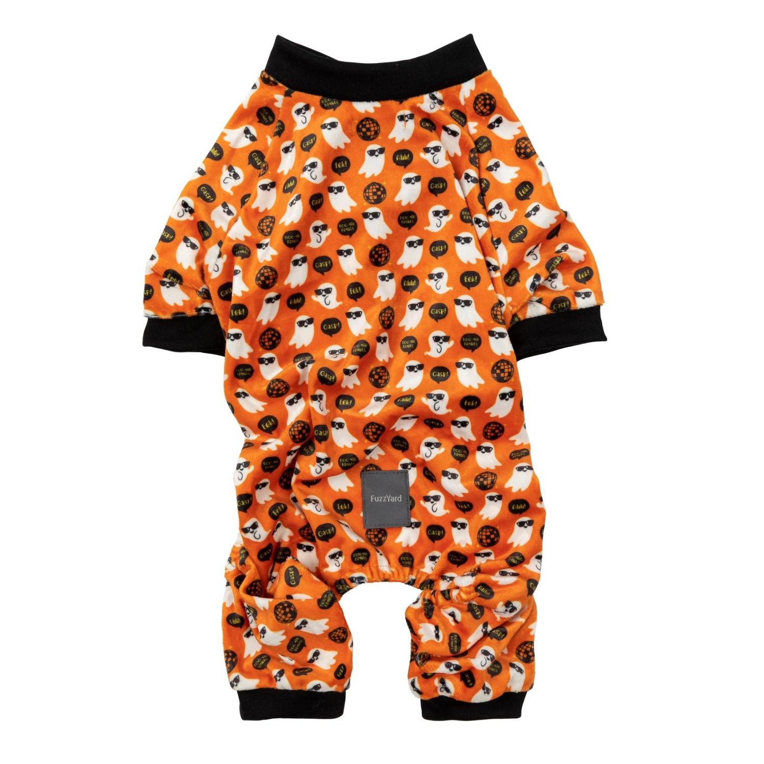 FuzzYard Halloween Dog Pajamas - Boogie Nights Orange